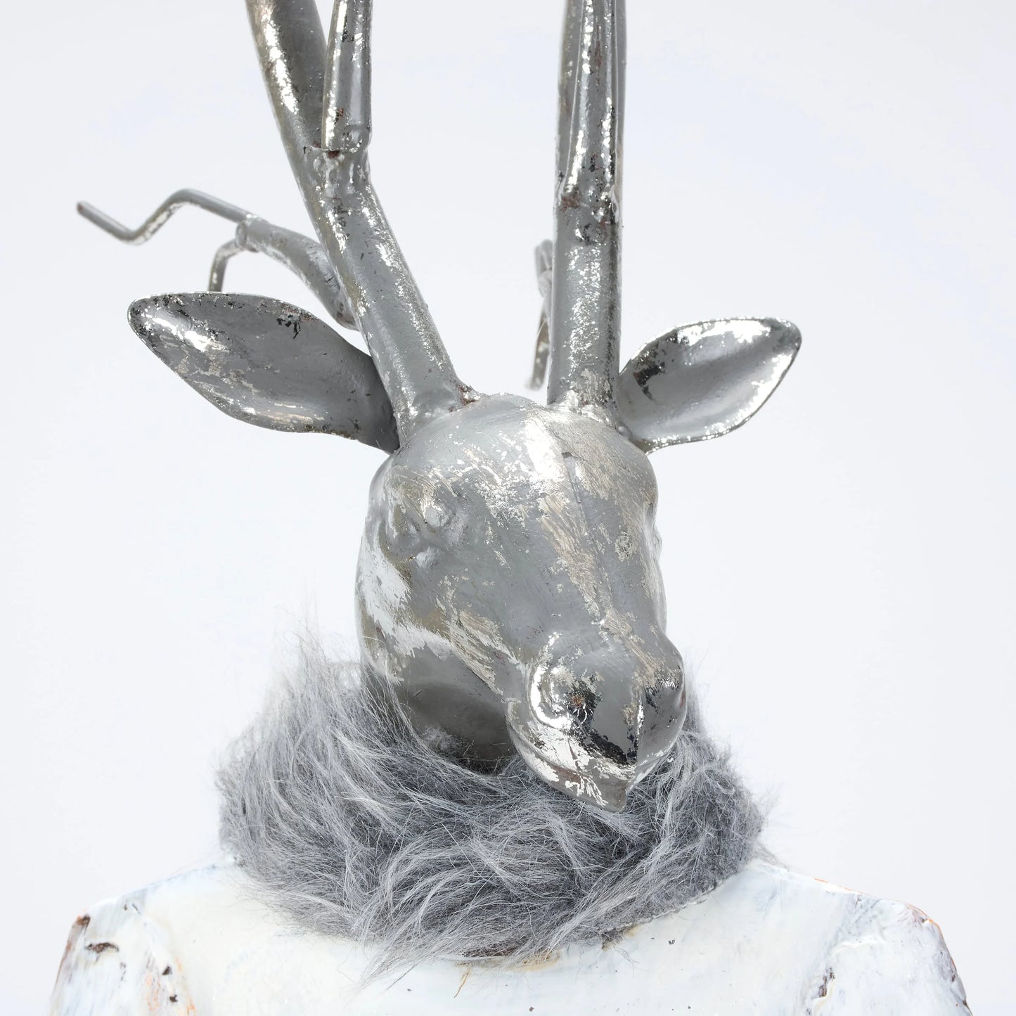 Lady Metal Reindeer Skier
