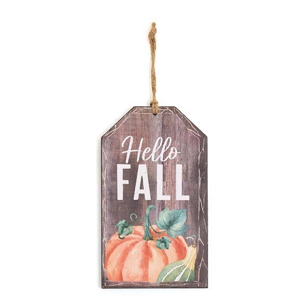Fall Wood Hanging Wall Tag