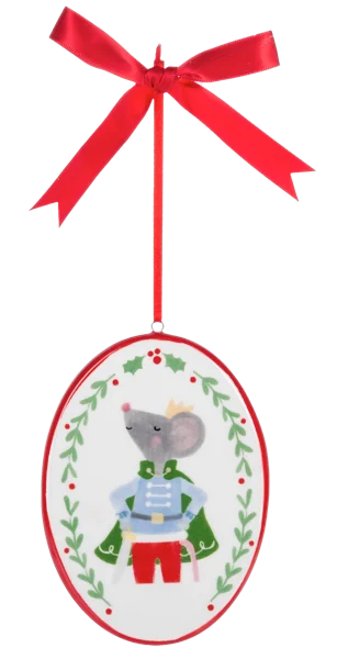 Nutcracker Fantasy Ceramic Ornament