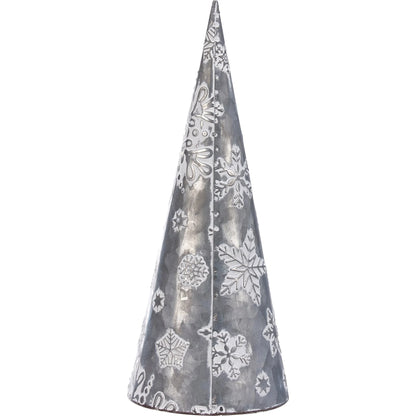 Snowflake Cone Tree Sitters (Set of 2)