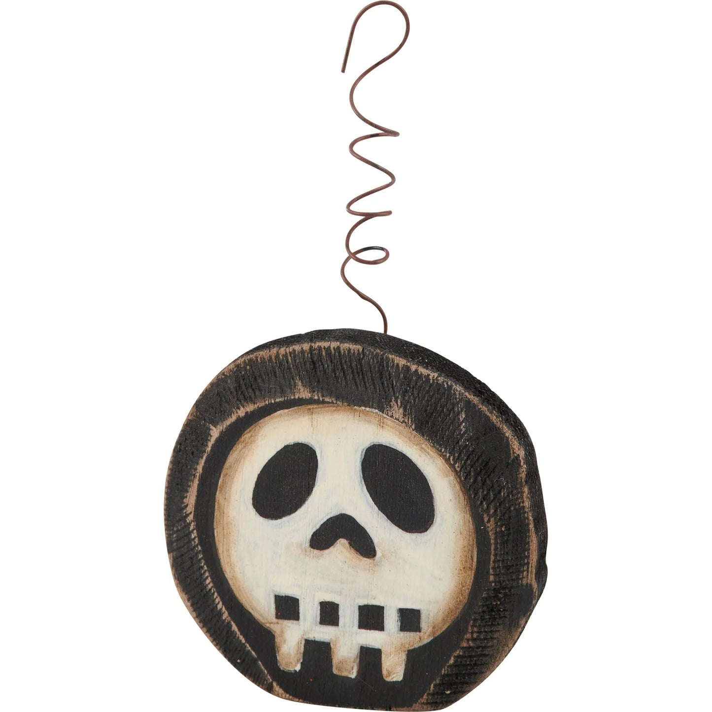 Spooky Primitive Wood Ornaments (Set of 5)