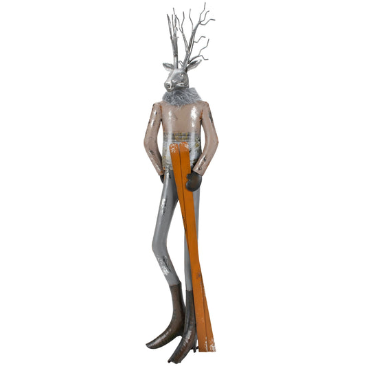 Gentleman Metal Reindeer Skier