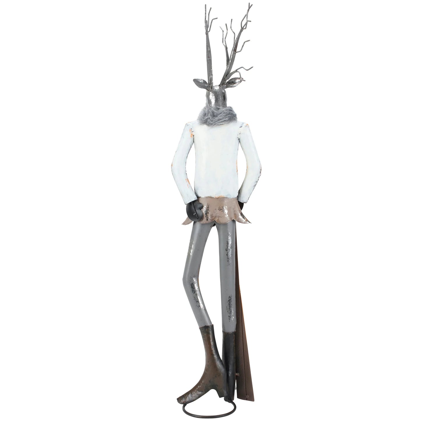 Lady Metal Reindeer Skier