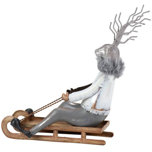 Child Metal Reindeer Sledder