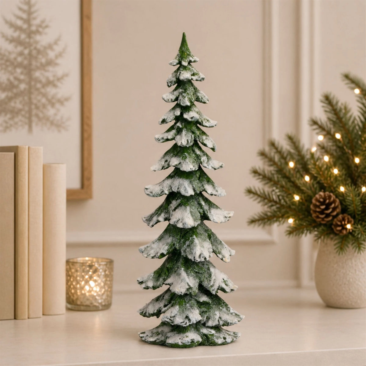 Resin Snowy Tree
