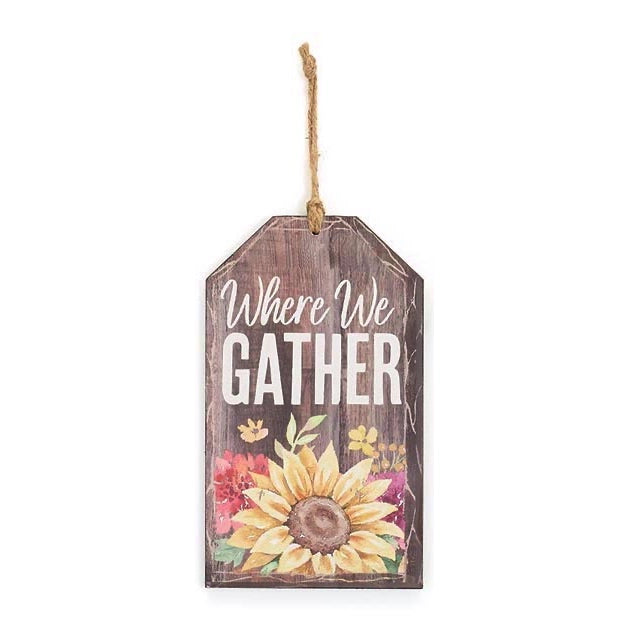 Fall Wood Hanging Wall Tag