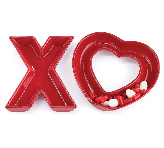 B-STOCK X & O Ceramic Candy Dishes (Set of 2)