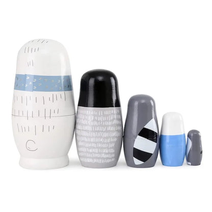 Nested Winter Animal Dolls (Set of 5)