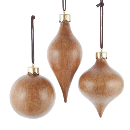 Modern Faux Wood Ornament