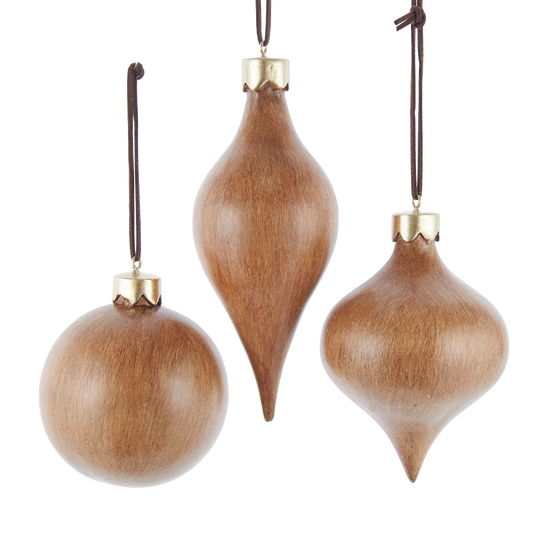 Modern Faux Wood Ornament
