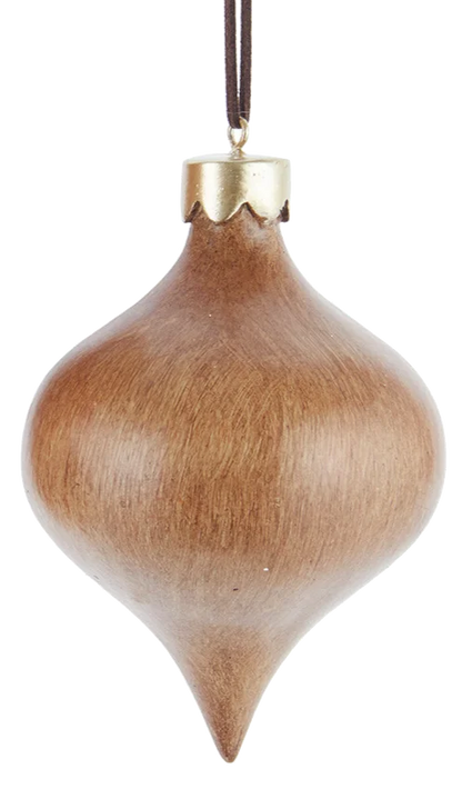 Modern Faux Wood Ornament