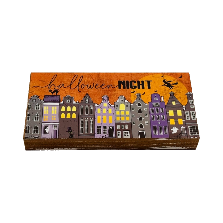Halloween Wood Block Sitter