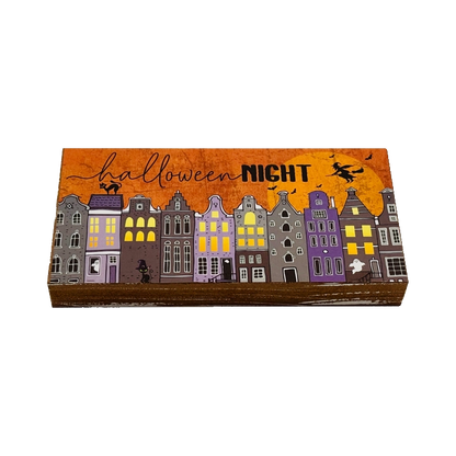 Halloween Wood Block Sitter