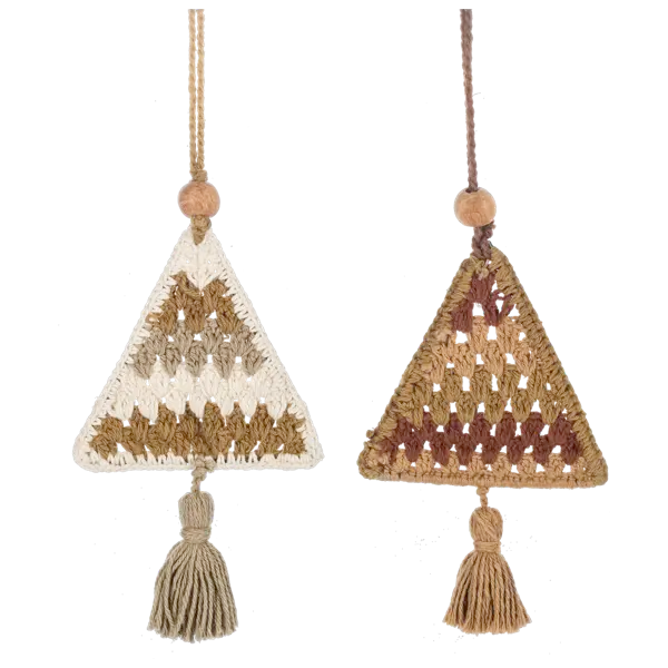 Crochet Tree with Tassel Ornament