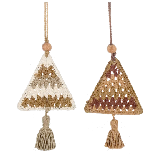 Crochet Tree with Tassel Ornament