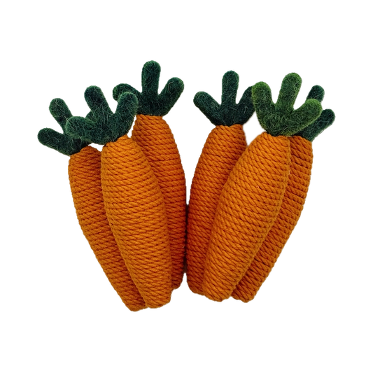 Cord-Wrapped Small Carrots (Set of 6)