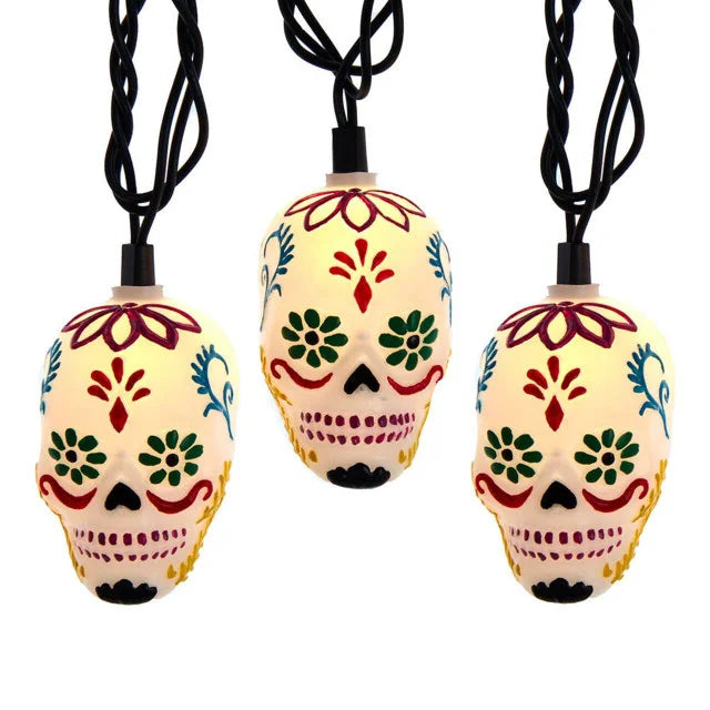 Day Of The Dead Sugar Skull Light Set