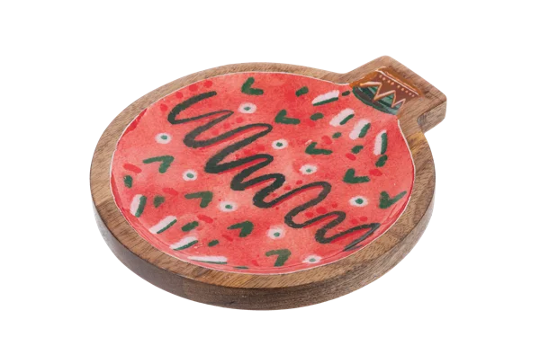 Nested Wood Ornament Trays (2 Piece Set)