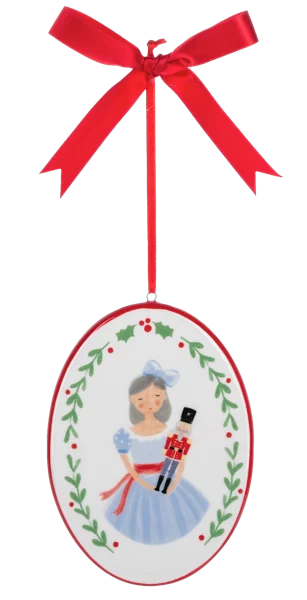 Nutcracker Fantasy Ceramic Ornament