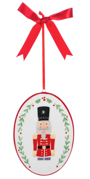 Nutcracker Fantasy Ceramic Ornament