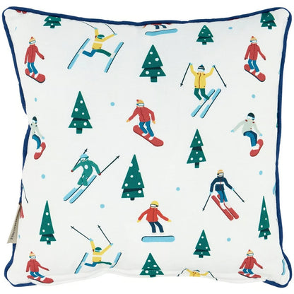 “Life is better on the slopes” Throw Pillow