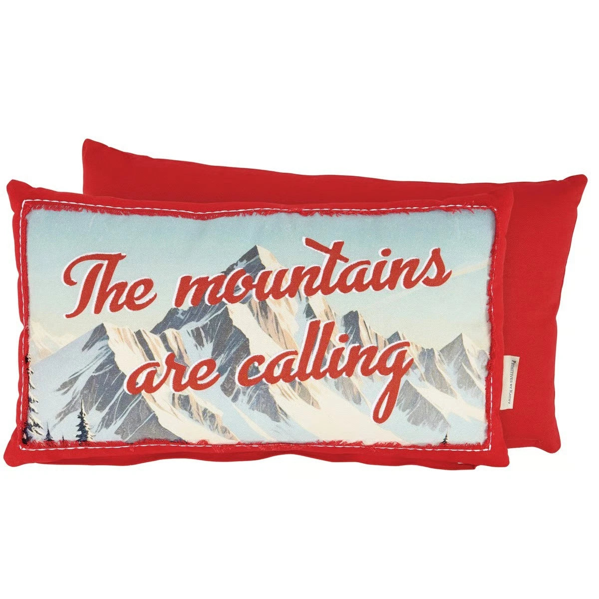 “The mountains are calling” Throw Pillow
