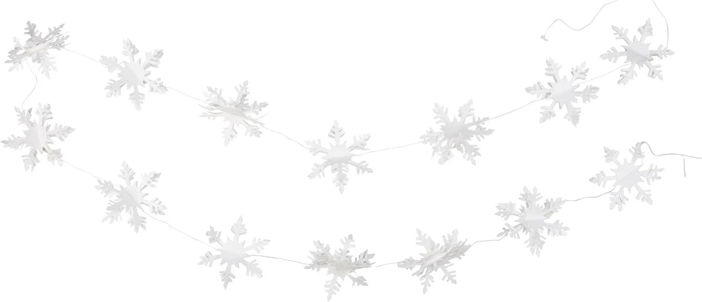 Paper Snowflake Garlands (Set of 3)