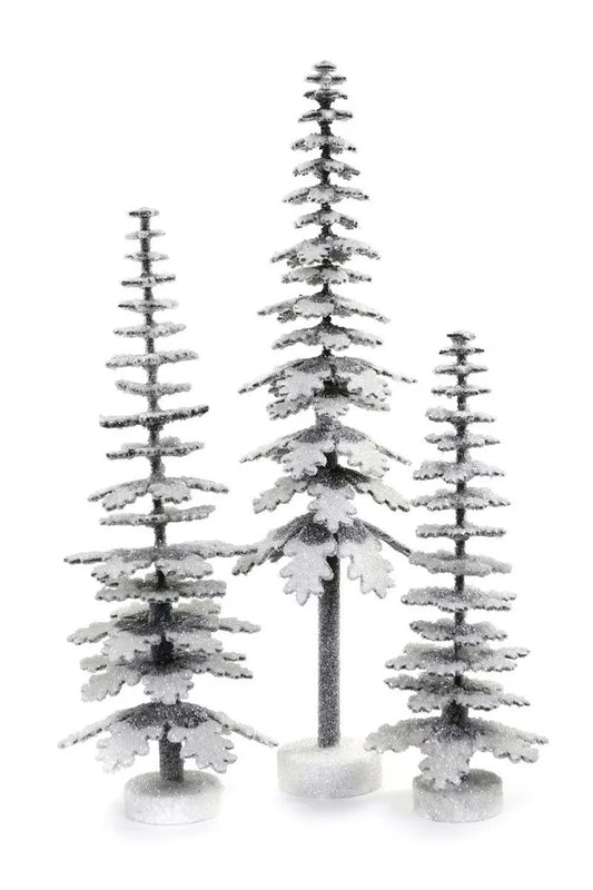 Snowy Conifer Trees (Set of 3)